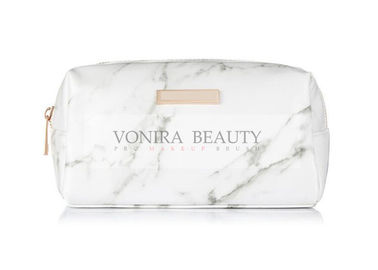 Ladies Travel Square Cosmetic Pouch Bag Zipper Storage Marble Style