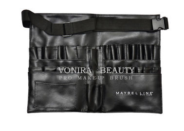 Εισαγόμενη PU καλλυντική Makeup τσάντα ποδιών βουρτσών με το Μαύρο λουριών ζωνών καλλιτεχνών
