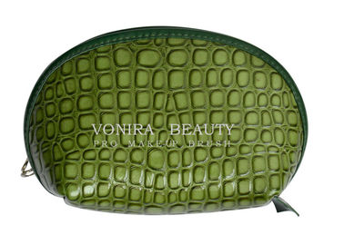Καλλυντική τσάντα πορτοφολιών της Shell σακουλών Makeup δέρματος κροκοδείλων