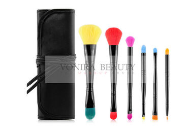 Dual End Promotional Makeup Brush Gift Set Vegan Taklon With Brush Case