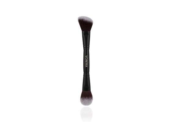Το Vonira επαγγελματικό διπλό τελειωμένο Makeup κοκκινίζει πλαισιωμένη βούρτσα Highlighter Bronzer βουρτσών περιγράμματος διπλάσιο με τις μαύρες λαβές