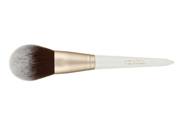 Προσαρμοσμένο πολυτελές οβάλ πινέλο μακιγιάζ με τρίχα από εξαιρετικό σιβηρικό κουνάβι και λαβή από φυσικό ξύλο έβενος