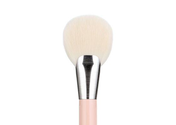 Vonira Beauty Luxury Fan Brush με Vegan Cruelty Free Taklon Συνθετικά μαλλιά και ανακυκλώσιμο ξύλινο χερούλι από βερίκη - χειροποίητη βούρτσα με σκόνη