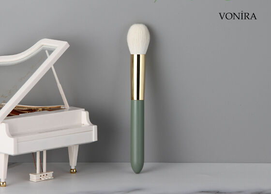 Vonira Custom Wholesale Natural Goat Hair Makeup Μικρή στρογγυλή σκόνη βούρτσας με υπηρεσία ιδιωτικής ετικέτας
