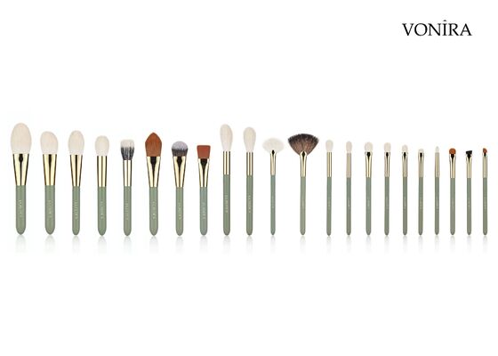 Vonira Custom Wholesale Natural White Goat Hair Fan Eye Blending Brush με υπηρεσία ιδιωτικής ετικέτας