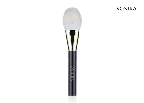 Vonira Custom Wholesale φυσικά λευκά κατσίκια μαλλιά επίπεδα σκούρο καφέ λαβή Μεγάλη βούρτσα για μακιγιάζ