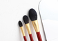 Ουσιαστικές 7pcs Makeup βούρτσες Vonira που τίθενται με φυσικό χρυσό Ferrule τρίχας αιγών