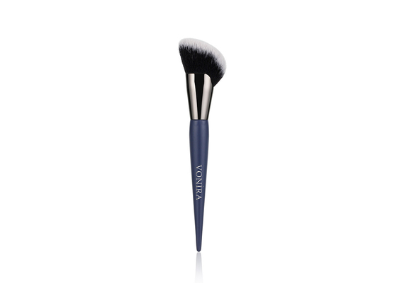 Μαλακή συνθετική τρίχα βουρτσών Makeup σκονών περιγράμματος προσώπου ετικετών συνήθειας ιδιωτική με την ξύλινη λαβή