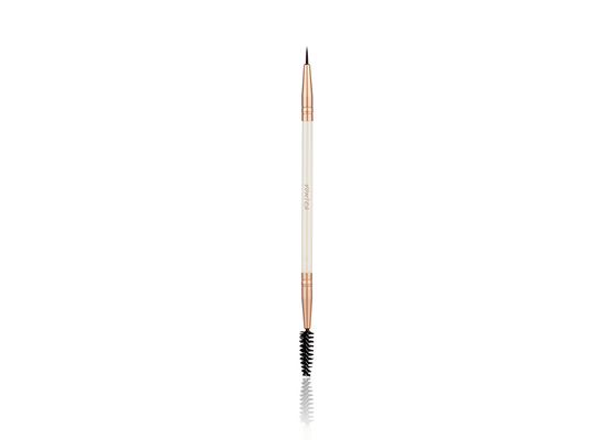 Vonira ομορφιά διπλό Eyeliner μάσκαρα μακιγιάζ βούρτσα διπλό τέλος με αλουμίνιο σιδηροτροχιά Birch ξύλινο λαβή