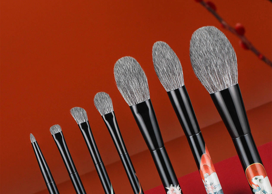 Βιώσιμο Αντιβακτηριδιακό Φιλικό προς το Περιβάλλον Vegan Πινέλο Πούδρας Μακιγιάζ από Ίνες Καλαμποκιού με Λαμπερή Λαβή από Ξύλο Σημύδας