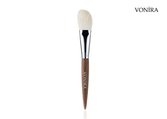 Vonira Custom Wholesale φυσικά λευκά κατσίκια μαλλιά καφέ ιβάνιο χερούλι μέικ-απ προσώπου